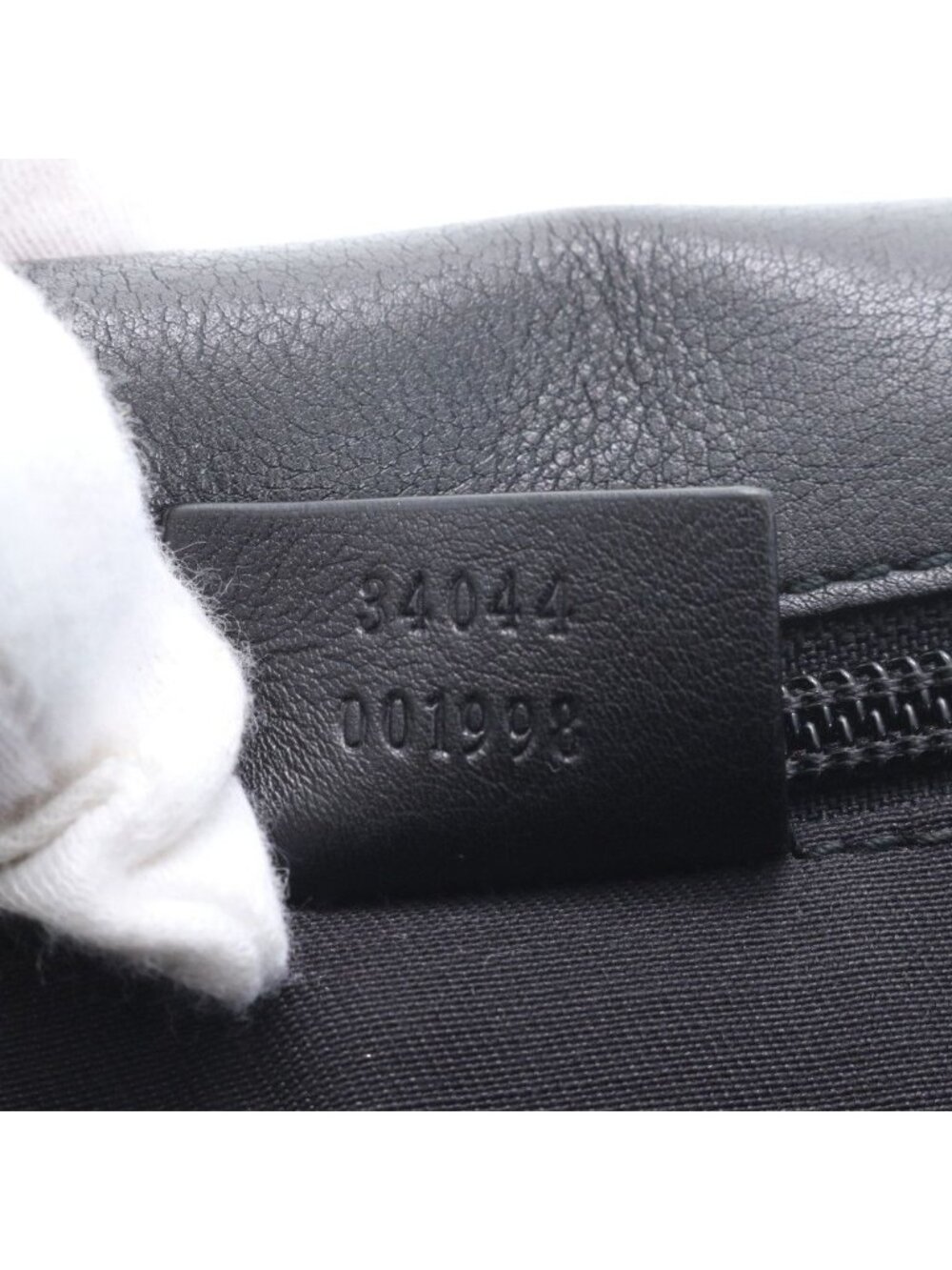 ★SOLD★ Gucci Guccissima Leather Business Document Briefcase Tote Black - Picture 9 of 9